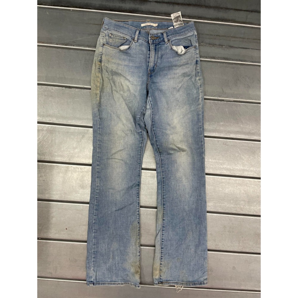 Levis Classic Boot Jeans Womens Size 6M 28X32 Blue Light Wash Denim Bootcut